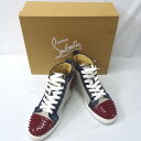 クリスチャンルブタン スニーカー ハイカット スタッズ LOU SPIKES FLAT PAT #42 Christian Louboutin  Ft602221