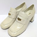 ミュウミュウ 靴 ペニーローファー ロゴ コイン 【質みなみ・太宰府店】【質屋】 MIUMIU 【中古】美品 Dz801831