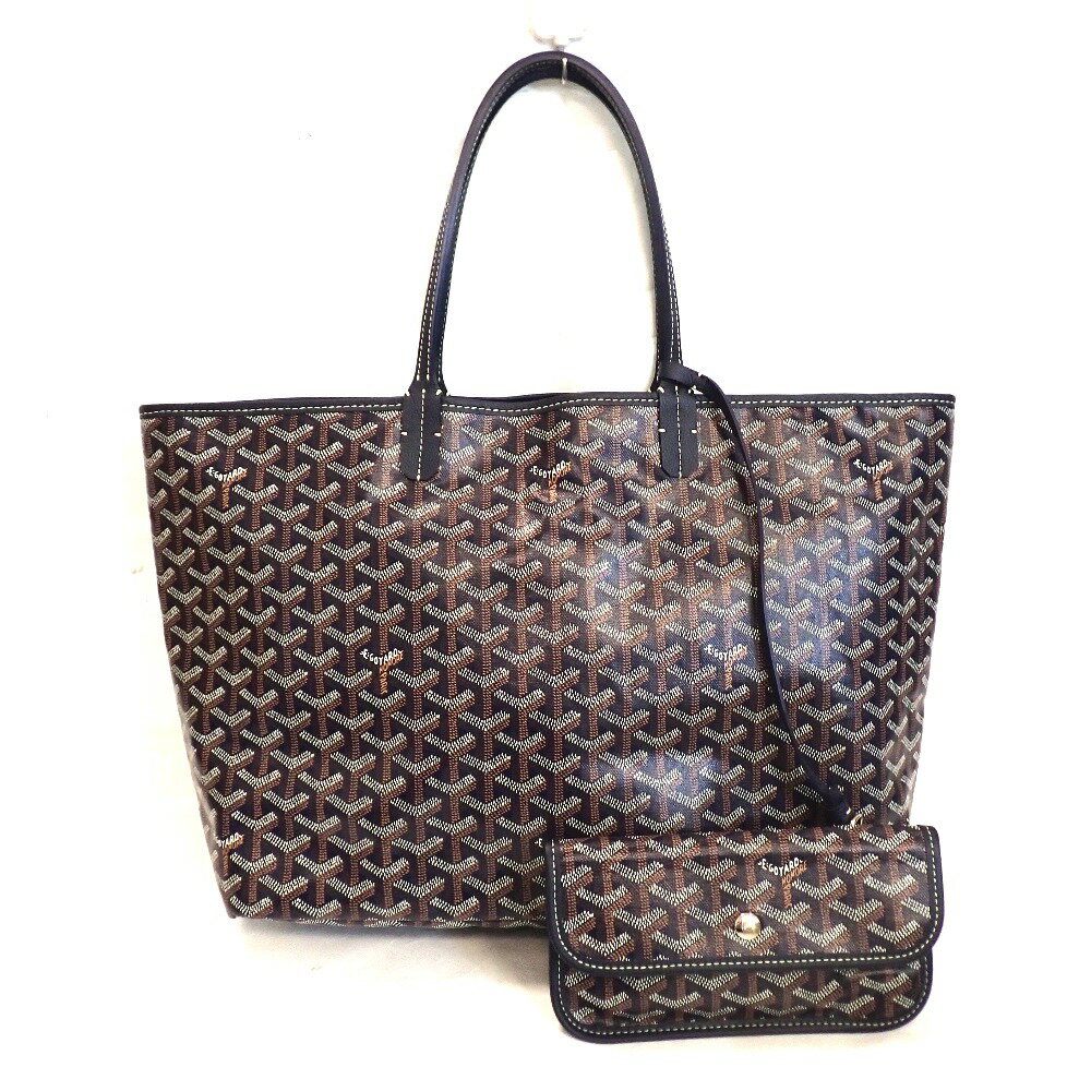 ゴヤール サン・ルイ PM ネイビーブルー トートバッグ 超美品【質みなみ・千早駅前店】【質屋】 GOYARD 【中古】 Th996701