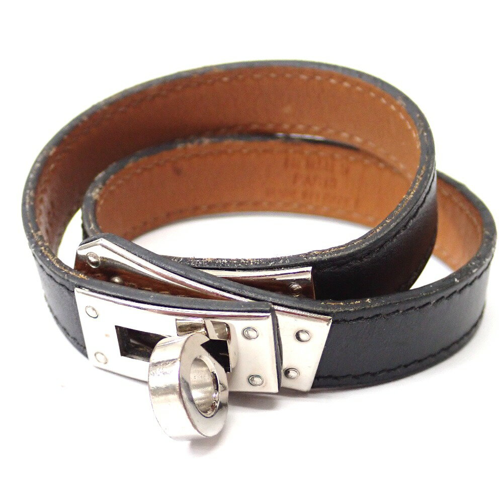 エルメス ブレスレット ケリー ドゥブルトゥール ブラック【質みなみ・二又瀬店】【質屋】 HERMES 【中古】 Ft1279811