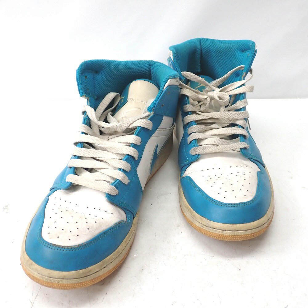 ナイキ スニーカー エアジョーダン1 ミッド アクアトーン DQ8426-400 28.5cm【質みなみ・二又瀬店】【質屋】 NIKE 【中古】 Ft1298111