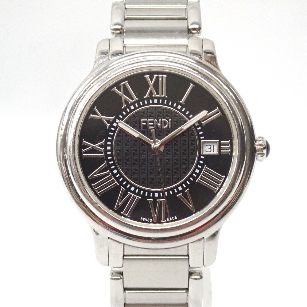 可動品【フェンディ】400L　スイス製　ゴールドダイヤル　ラウンドフェイス　蛇腹ベルト/ゴールド　QZ　レディース腕時計　Q218 腕時計 メンズ Zodiac クォーツ quartz Swiss デイト サファイアガラス