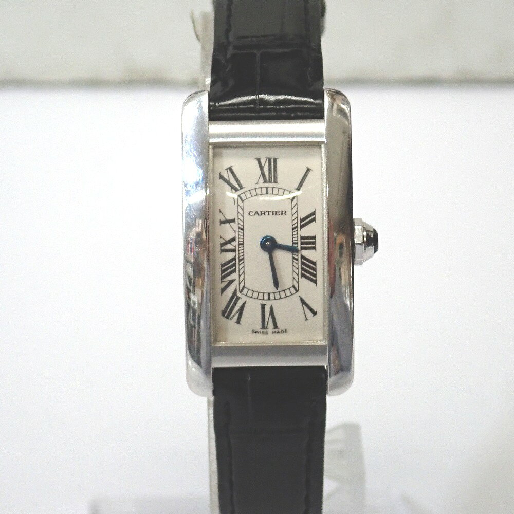 カルティエ 腕時計 タンク アメリカン SM ホワイト文字盤【質みなみ・二又瀬店】【質屋】 CARTIER 【中古】 Ft1099651