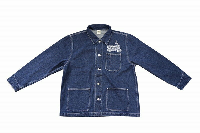 乐天商城 - ミニモト デニム カバーオール ジャケット 12.0oz Z50Jモンキー XL