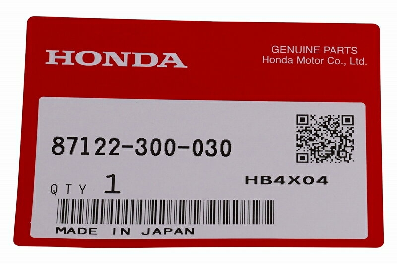 ホンダ純正 エンブレム 87122-300-030 【ポスト投函便】