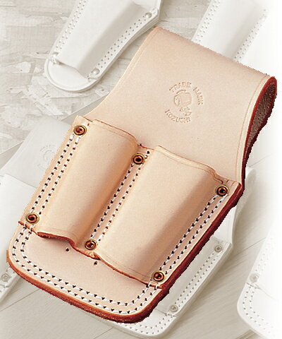 コヅチ　ペンチ差し8ンチ用・2丁入（二重縫・銅リベット）　SP-32　型押