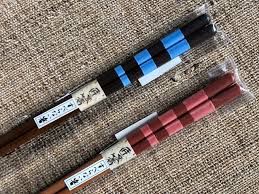 スリーライン箸　青　23cm