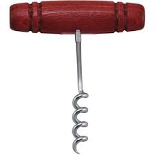 木製T型コルク抜き