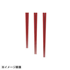トルネード箸　22.5cm　赤
