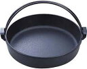 鉄すき焼き鍋ツル付（黒塗り）20cm