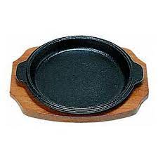 Sステーキ皿　縁付丸型B17cm