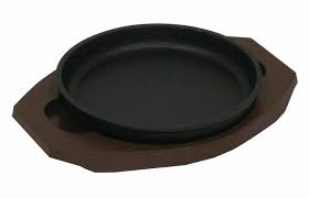 Rakuten - ステーキ皿（樹脂台付）　丸型17cm
