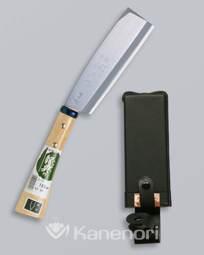 【送料無料】180mm両刃サヤナタ鋼付　　鞘ナシ　　柄入　　