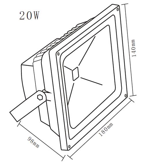 投光器 100v led 投光器 100v LED 投光器 20W 200W相当 LED投光器 昼光色 IP65 広角120度 ledライト LED投光機 看板灯 集魚灯 作業灯 舞台照明 屋内 屋外 照明 ポータブル投光器 防水加工 ACコード付LED 投光器 20W 超爆光◆代引可 広角 3mコード付き 1年保証通販格安セール情報 楽天 通販