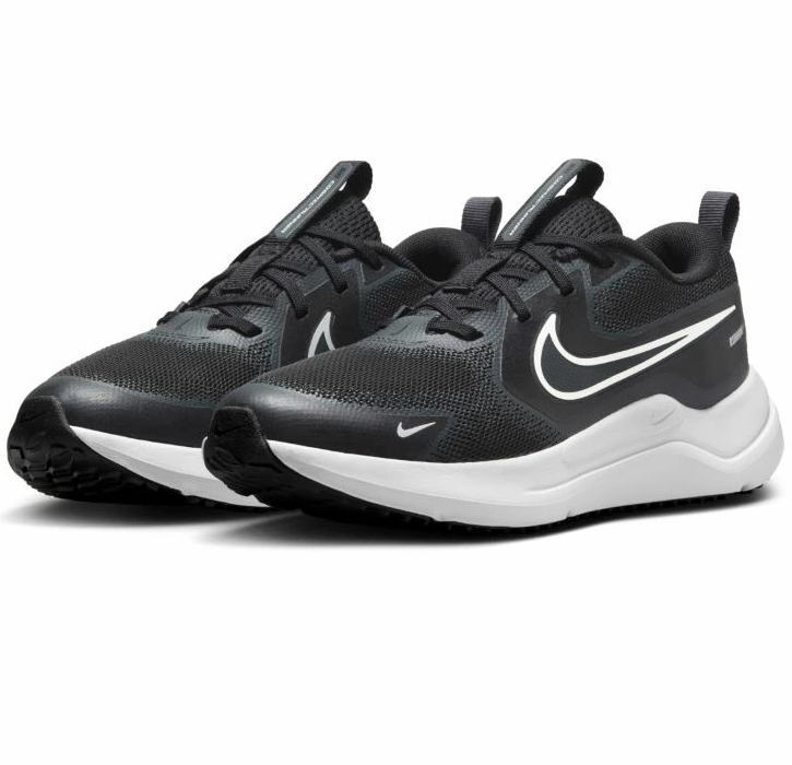 ナイキ 軽量 ランニングシューズ ジュニア キッズ HM4402-003 コズミック ランナー GS ローカット 運動靴 マラソン スニーカー かっこいい 速い ブラック ホワイト アスリート 女の子 男の子 真っ黒 長距離 運動会 黒 通学 22.5cm 23cm 23.5cm 24cm 24.5cm 25cm ランキング