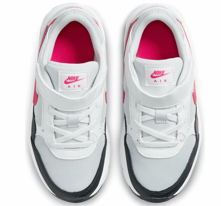 ナイキ エアマックス SC 軽量 ランニングシューズ ジュニア キッズ CZ5356-006 NIKE AIR MAX SC PSV ローカット 運動靴 厚底 マラソン スニーカー かわいい 速い ピンク ホワイト 白 女の子 運動会 白 黒 普段履き 運動 通学 17cm 18cm 19cm 20cm 21cm 21.5cm 22cm