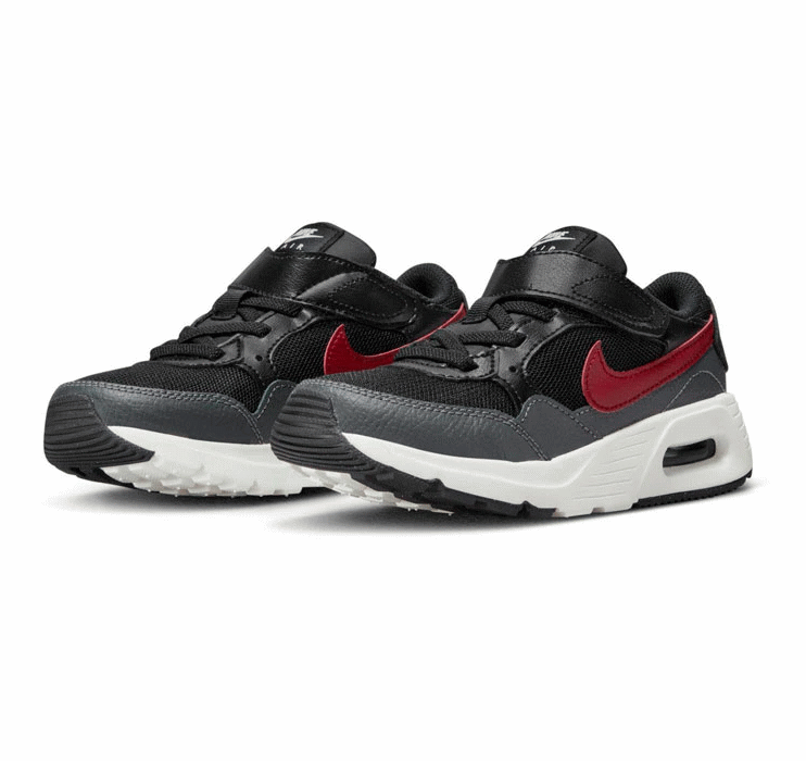 ナイキ エアマックス SC 軽量 ランニングシューズ ジュニア キッズ CZ5356-009 NIKE AIR MAX SC PSV ローカット 運動靴 厚底 マラソン スニーカー かっこいい 速い ブラック ホワイト レッド 白 黒 男の子 運動会 黄色 黒 普段履き 運動 通学 17cm 18cm 19cm 20cm 21cm 22cm