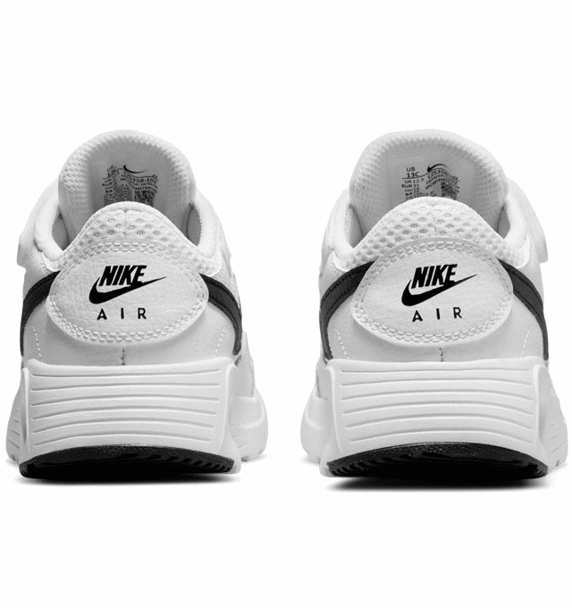 ナイキ エアマックス SC 軽量 ランニングシューズ ジュニア キッズ CZ5356-102 NIKE AIR MAX SC PSV ローカット 運動靴 厚底 マラソン スニーカー かっこいい 速い ブラック ホワイト 白 黒 男の子 運動会 黄色 黒 普段履き 運動 通学 17cm 18cm 19cm 20cm 21cm 21.5cm 22cm