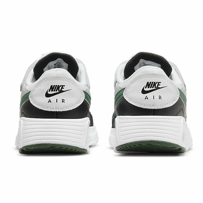 ナイキ エアマックス SC 軽量 ランニングシューズ ジュニア キッズ CZ5356-112 NIKE AIR MAX SC PSV ローカット 運動靴 厚底 マラソン スニーカー かっこいい 速い グリーン ブラック ホワイト 白 黒 男の子 運動会 白 緑 普段履き 運動 通学 17cm 18cm 19cm 20cm 21cm 22cm