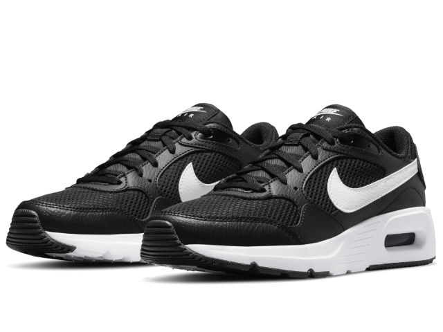 楽天ミトモナイキ エアマックス SC GS 軽量 ランニングシューズ レディース ジュニア CZ5358-002 NIKE AIR MAX SC PSV ローカット 運動靴 厚底 マラソン スニーカー かわいい 速い ブラック ホワイト 男の子 女の子 運動会 白 黒 運動 通学 22.5cm 23cm 23.5cm 24cm 24.5cm 25cm