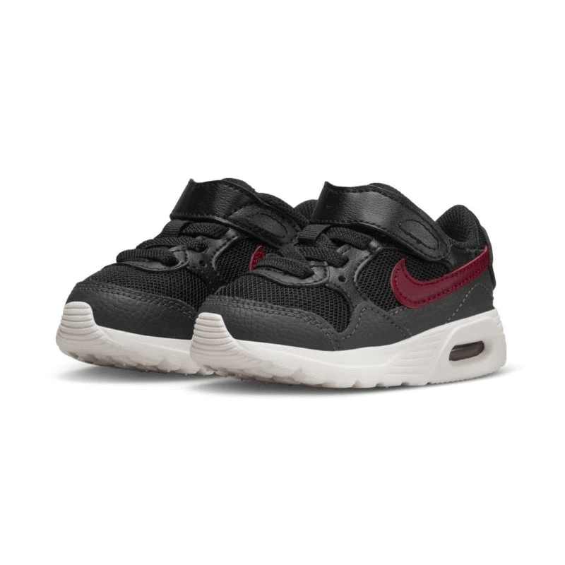 ナイキ エアマックス SC 軽量 ランニングシューズ ベビー キッズ CZ5361-009 NIKE AIR MAX SC TDV ローカット 運動靴 厚底 子供靴 マラソン スニーカー かっこいい 速い ブラック レッド 赤 黒…