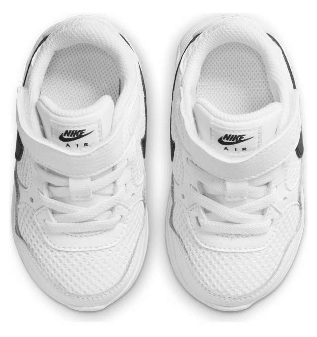 ナイキ エアマックス SC 軽量 ランニングシューズ ベビー キッズ CZ5361-102 NIKE AIR MAX SC TDV ローカット 運動靴 厚底 マラソン スニーカー かっこいい 速い ブラック ホワイト 白 黒 男の子 運動会 普段履き 運動 通学 14cm 15cm 16cm