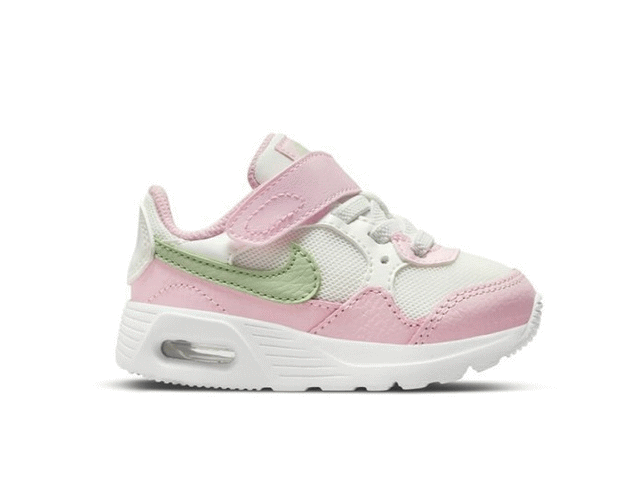 ナイキ エアマックス SC 軽量 ランニングシューズ ベビー キッズ CZ5361-110 NIKE AIR MAX SC TDV ローカット 運動靴 厚底 マラソン スニーカー かっこいい 速い ホワイト ピンク グリーン 白 女の子 運動会 普段履き 運動 通学 13cm 14cm 15cm 16cm