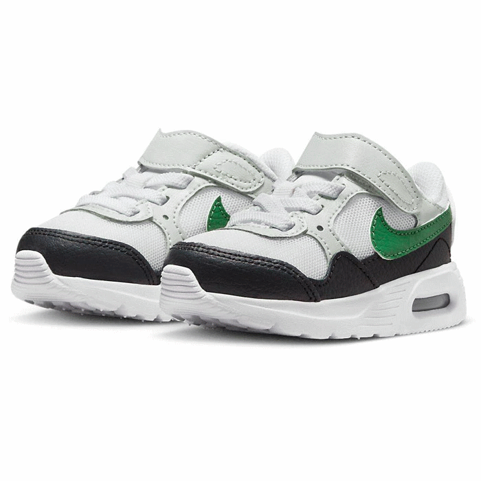 ナイキ エアマックス SC 軽量 ランニングシューズ ベビー キッズ CZ5361-112 NIKE AIR MAX SC TDV ローカット 運動靴 厚底 マラソン スニーカー かっこいい 速い ホワイト グリーン 青 黒 男の子 運動会 普段履き 運動 通学 13cm 14cm 15cm 16cm