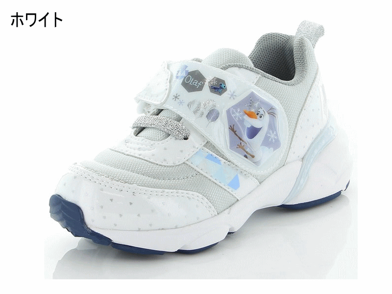 光る靴 ディズニー アナと雪の女王 C1271 子供靴 送料無料 キッズ スニーカー シューズ フラッシュスニーカー 女の子 サックス ホワイト クリスマス プレゼント 新生活 通園 普段履き 保育園 かわいい ラメ リボン キラキラ 14cm 15cm 16cm 17cm 18cm 19cm 12181909
