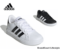 アディダス adidas レディース ジュニア スニーカー グランドコート2.0 ローカット GW6511 GW6503 アディダスネオ ホワイト ブラック お...