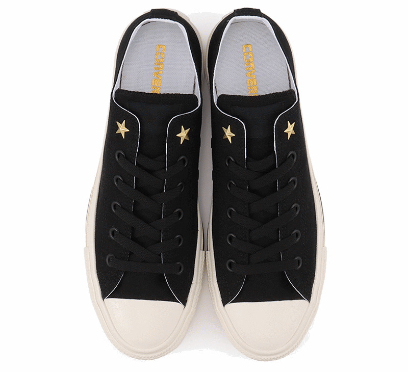 コンバース ローカット オールスター GSスタッズ OX メンズ レディース ALL STAR GS-STUDS OX ホワイト ブラック ゴールド 黒 白 スニーカー コアカラー 靴 限定 1SD076as 通学 ダンス 大きいサイズ 男性 女性 定番 チャックテイラー 31306951 31306952