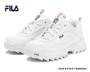 フィラ FILA ダッドスニーカー 厚底 スニーカー レディース ブランド 白 おしゃれ かわいい DISTORTER PREMIUM ディストーター 22 プレミアム ウィメンズ WSS23012 125 ホワイト 女性 靴 ダンス ストリート 23.0cm 23.5cm 24cm 24.5cm