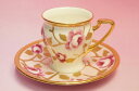 ノリタケ オマージュコレクション 桃色金彩薔薇文 碗皿