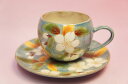 ブルー地桜 コーヒー碗皿