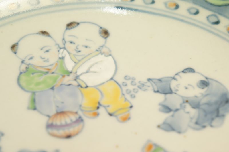 五代 佐藤走波 辻が花唐子道 盛鉢の紹介画像3