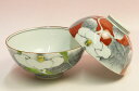 赤絵山茶花 飯碗