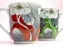 赤絵山茶花〔さざんか〕マグカップ