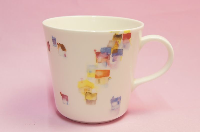 いわさきちひろ 黄色い傘の少女 マグカップ