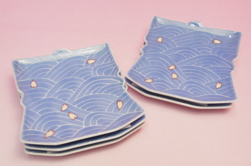 Rakuten - 流水桜　小皿5枚揃