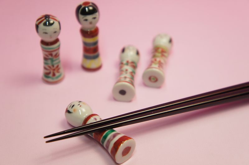 こけし　箸置き揃のサムネイル