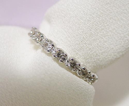 ダイヤラインがお洒落なK18ピンキ...