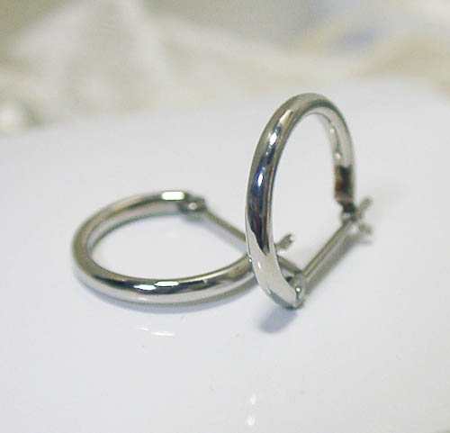 プラチナ パイプ ピアス 輪【1.5mm-13mm】