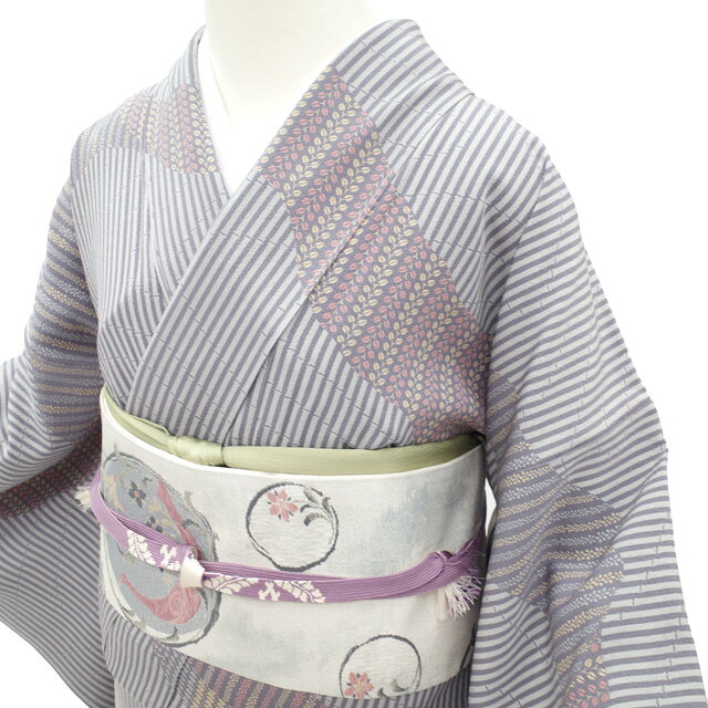 【中古】 すごい値！ 訪問着 袷 リサイクル 着物 正絹 日本画家 川島睦郎 監修 手...