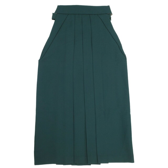 【中古】 袴 卒業式 リサイクル 女性用 JAPAN STYLE ジャパンスタイル 丸紅ブランド 深緑 ディープグリーン 花柄 ねじり梅 ワンポイント 刺繍 金糸 かわいい 春 秋 冬 仕立て上がり 紐下2尺5寸 95cm Lサイズ みやがわ sb16049