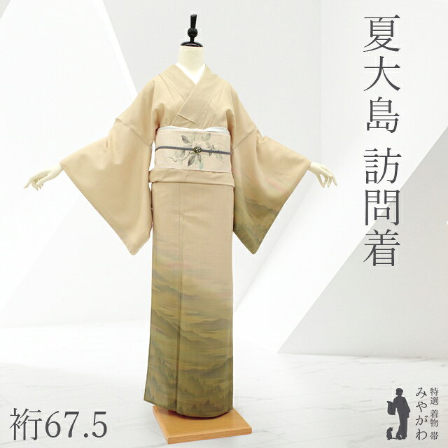 楽天市場】本場 大島 紬（カラーベージュ）（着物｜和服）：レディース