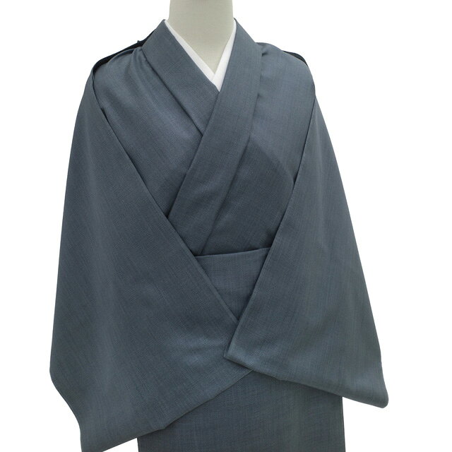 【新古品】 男物 本場出羽大島 着物 着尺 反物 正絹 未使用 米沢 白根沢 ブルーグレー地 先染め 小絣 美品 春 秋 冬 袷も 単衣もOK 男女兼用 キングサイズ カジュアル 伝統工芸品 出羽大島 みやがわ sb17570