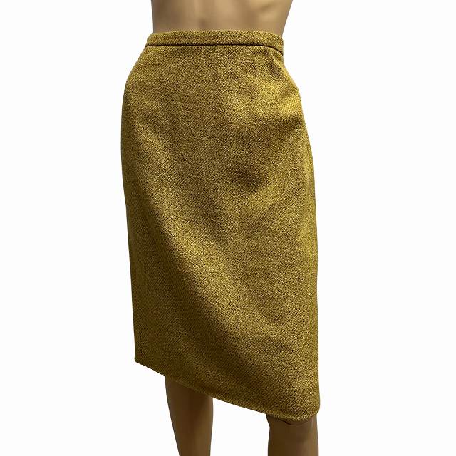 美品【中古】BURBERRY バーバリー タイトスカート ウールスカート 大きいサイズ 表記 42号 13号 相当 ..