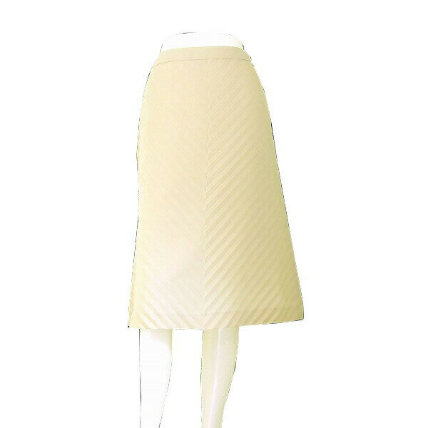 美品【中古】トゥービーシック TO BE CHIC ベージュ 立体プリーツ とろみシフォンスカート 40号/11号 春夏秋 レディース ボトムス