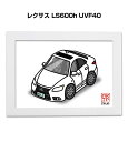 イラストA5 フレーム付き プレゼント 車 納車 祝い 男性 彼氏 メンズ 誕生日 クリスマス 外車 レクサス LS600h UVF40 送料無料(3)