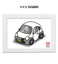イラストA5 フレーム付き プレゼント 車 納車 祝い 男性 彼氏 メンズ 誕生日 クリスマス スズキ ツイン EC22S 送料無料